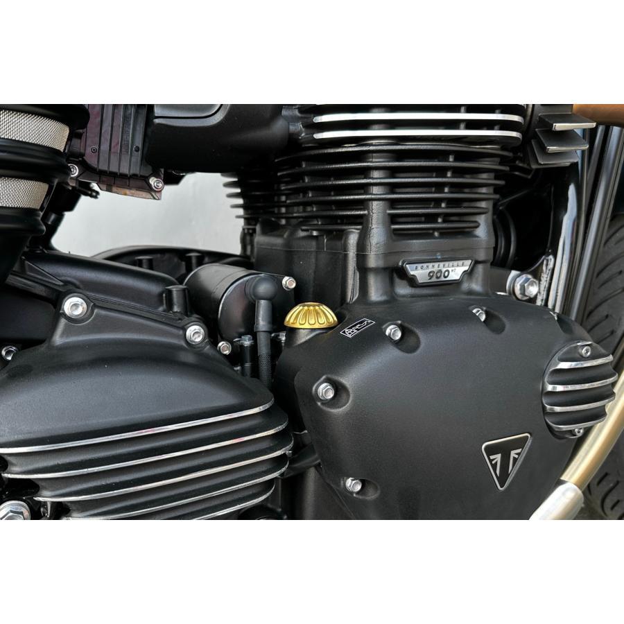 Motone(モートーン) オイルフィラーキャップ ROSWELL ブラス T100/T120 (02-25) SpeedTwin900 (16-25) スクランブラー Scrambler900 (17-25) MMU058 |  | 04