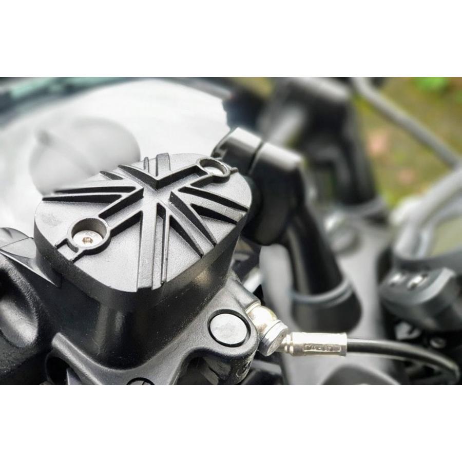 Motone(モートーン) マスターシリンダーキャップ ユニオンジャック ブラック アルミダイキャスト T100 T120 Bobber Speedmaster |  | 01