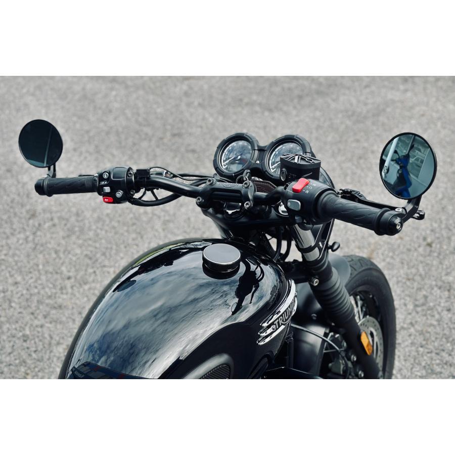 Motone(モートーン) マスターシリンダーキャップ ユニオンジャック ブラック/ポリッシュ アルミダイキャスト T100 T120 Bobber Speedmaster |  | 07