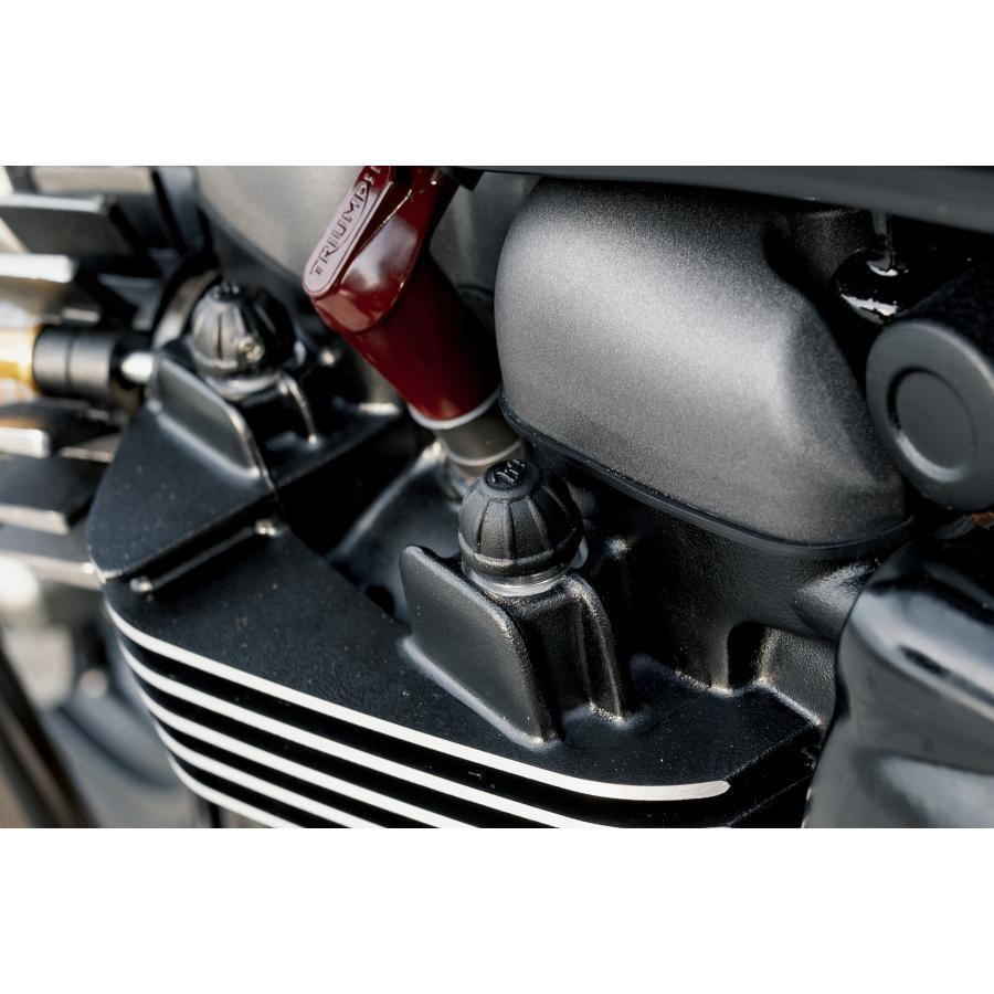 Motone(モートーン) エンジンボルトキャップ ブラック T100/T120 (16-25) SpeedTwin900 (16-25) スクランブラー Scrambler900 (17-25) MMU085 |  | 01
