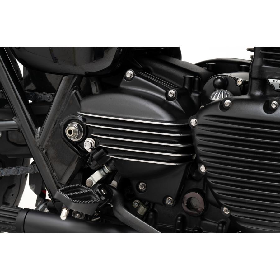 Motone(モートーン) スプロケットカバー リブ ブラック/ポリッシュ T100/T120 (16-25) SpeedTwin900 (16-24) スクランブラー Scrambler900 (17-25) MMU088 |  | 01