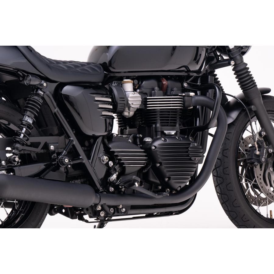 Motone(モートーン) スプロケットカバー リブ ブラック/ポリッシュ T100/T120 (16-25) SpeedTwin900 (16-24) スクランブラー Scrambler900 (17-25) MMU088 |  | 03