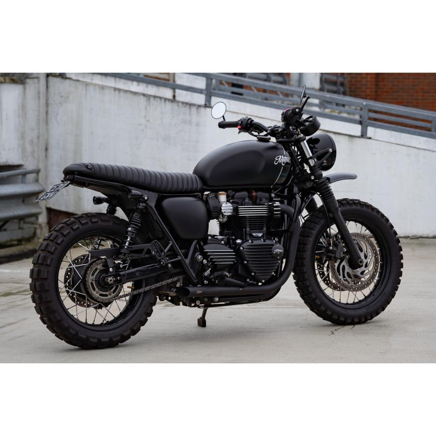 Motone(モートーン) スプロケットカバー リブ ブラック/ポリッシュ T100/T120 (16-25) SpeedTwin900 (16-24) スクランブラー Scrambler900 (17-25) MMU088 |  | 07