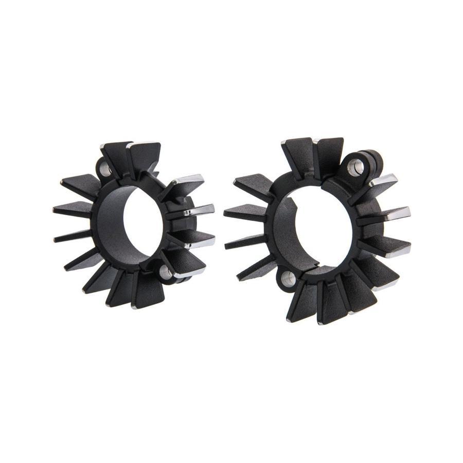 Motone(モートーン) エキゾーストクランプ フィン ブラック/ポリッシュ T100/T120 (16-25) SpeedTwin900 (16-24) スクランブラー Scrambler900 (17-25) MMU505 | 