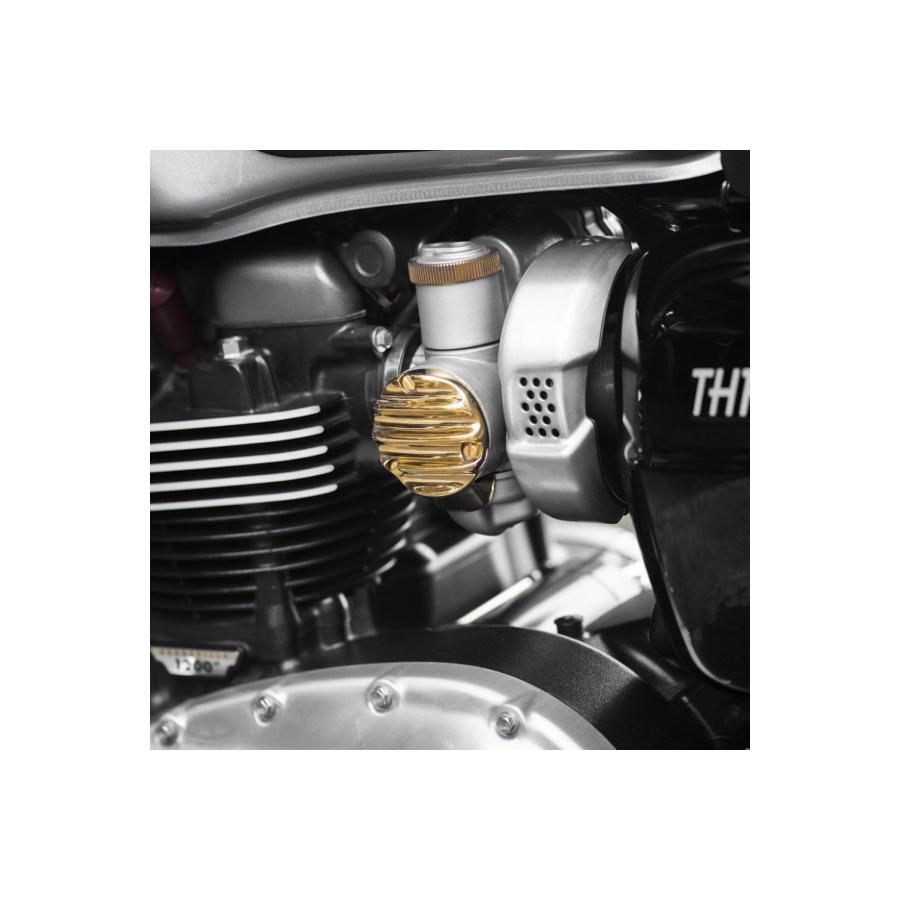 Motone(モートーン) スロットルボディカバー リブ ブラス T120 (16-25) スラクストン Thruxton1200/R/RS (16-24) Bobber (17-25) MMU508 |  | 01