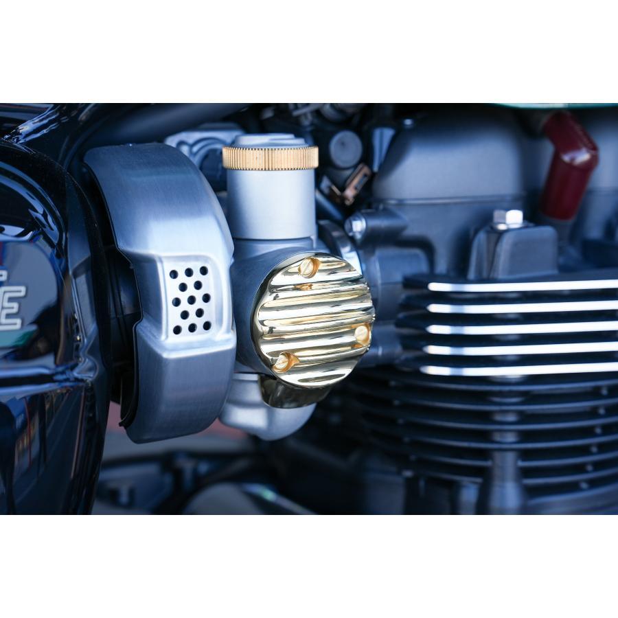 Motone(モートーン) スロットルボディカバー リブ ブラス T120 (16-25) スラクストン Thruxton1200/R/RS (16-24) Bobber (17-25) MMU508 |  | 02