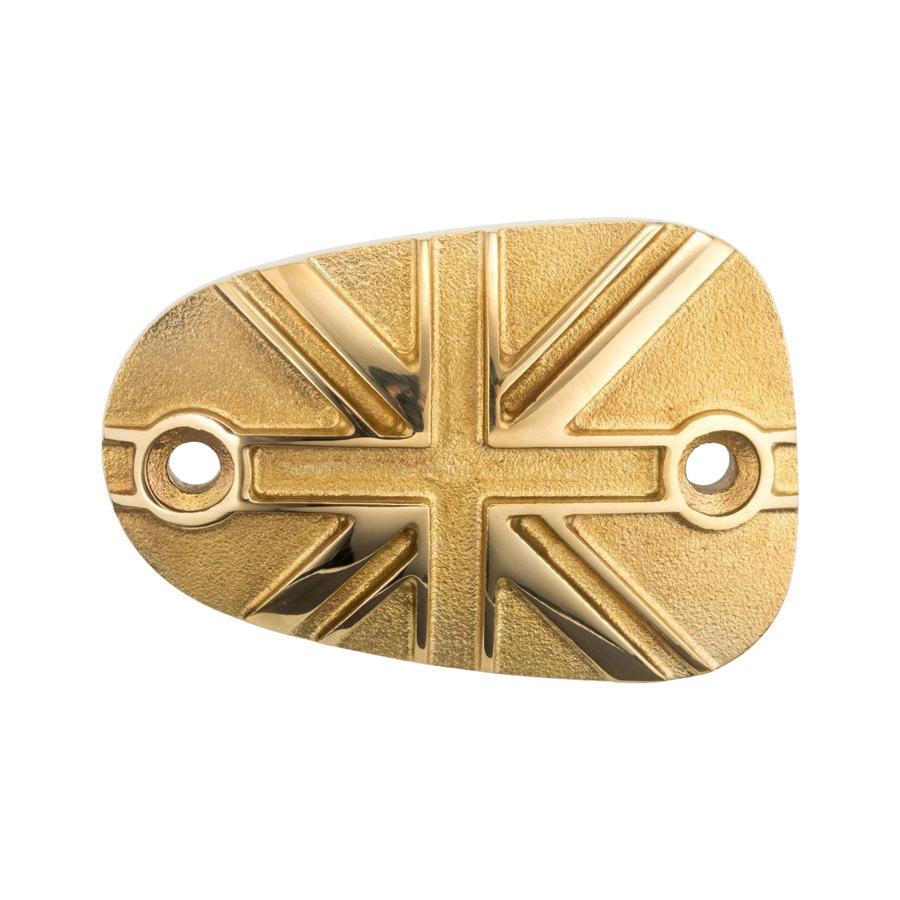 Motone(モートーン) マスターシリンダーキャップ ユニオンジャック ブラス T100 (02-25) T120 (16-25) Bobber (17-25) Speedmaster (18-25) MMU510 |  | 02