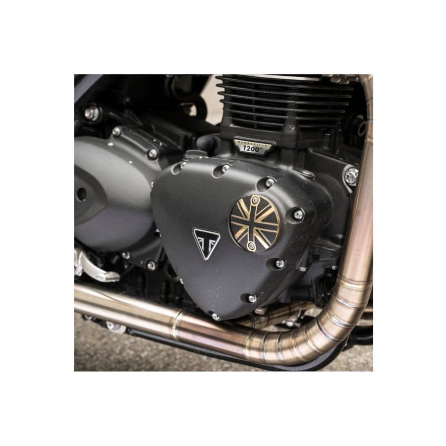 Motone(モートーン) ジェネレーターバッジ ユニオンジャック ブラス/ブラック T100/T120 (16-25) SpeedTwin900 (16-25) スクランブラー900 (17-25) MMU548 |  | 03