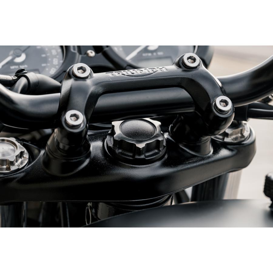 Motone(モートーン) ステムナット GODFATHER チタン ブラック/ポリッシュ T100/T120 (16-25) SpeedTwin900 (16-24) スクランブラー900 (17-25) MMU569 |  | 01