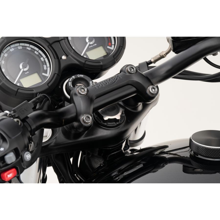 Motone(モートーン) ステムナット GODFATHER チタン ブラック/ポリッシュ T100/T120 (16-25) SpeedTwin900 (16-24) スクランブラー900 (17-25) MMU569 |  | 03