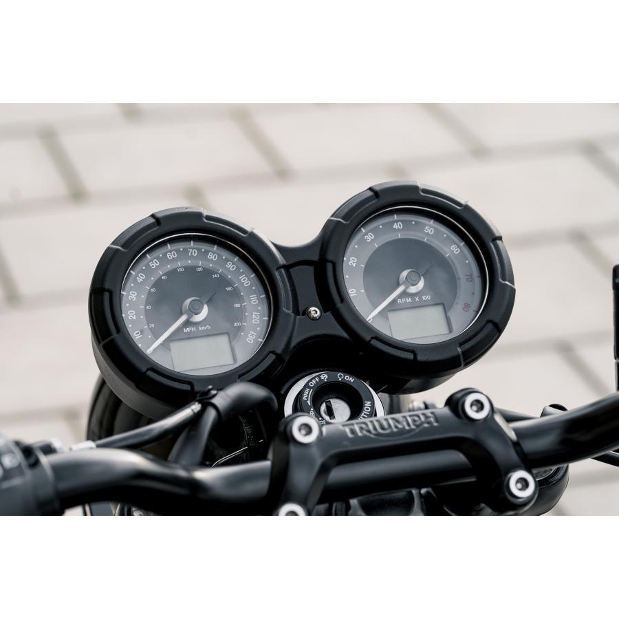 Motone(モートーン) メーターカバー PEERLESS ブラック T100/T120 (16-25) スラクストン Thruxton1200 (16-24) SpeedTwin1200 (19-24) MMU575 |  | 01