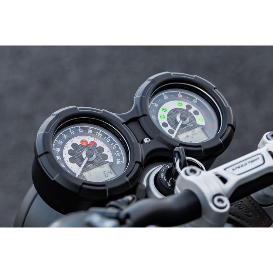 Motone(モートーン) メーターカバー PEERLESS ブラック T100/T120 (16-25) スラクストン Thruxton1200 (16-24) SpeedTwin1200 (19-24) MMU575 |  | 03