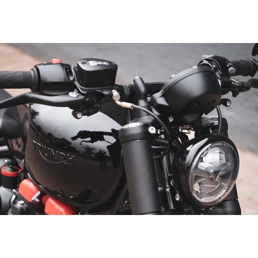 Motone(モートーン) フロントウインカーステー KLINGONS ハンドルマウント M8用 T100/T120 (16-25) SpeedTwin900 (16-24) スクランブラー900 (17-25) MMU596 |  | 04