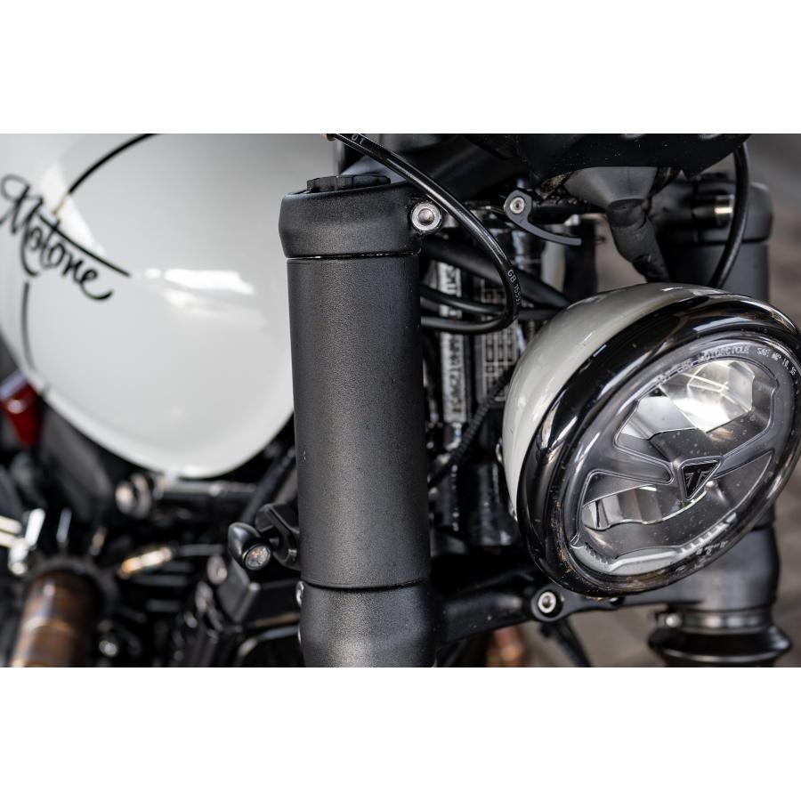 Motone(モートーン) フォークシュラウド ウインカーステー SPATZ M8/M10/純正用 Φ47 ボンネビル Bobber (21-25) Speedmaster (21-25) MMU615 |  | 03