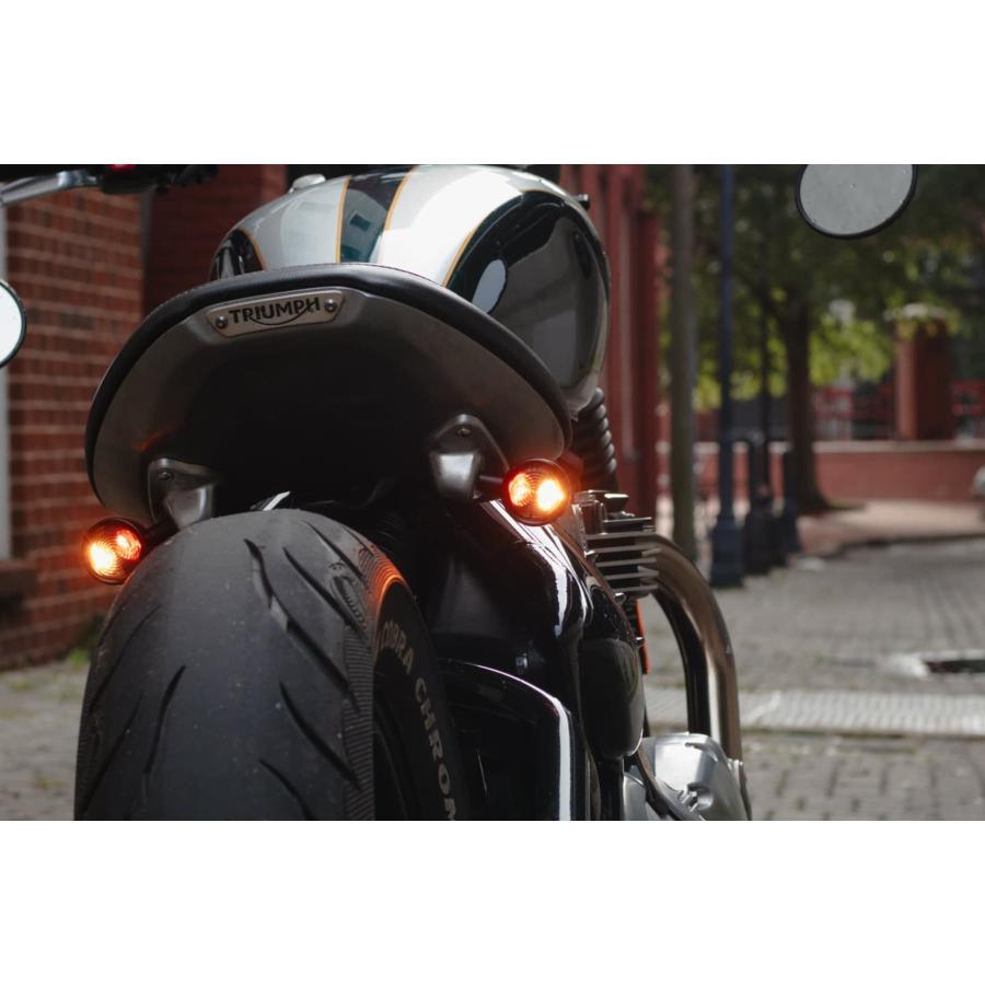 モートーン リアウインカーステー LAMPREY シート下マウント M8用 ブラッシュ Bonneville Bobber MMU672 |  | 06