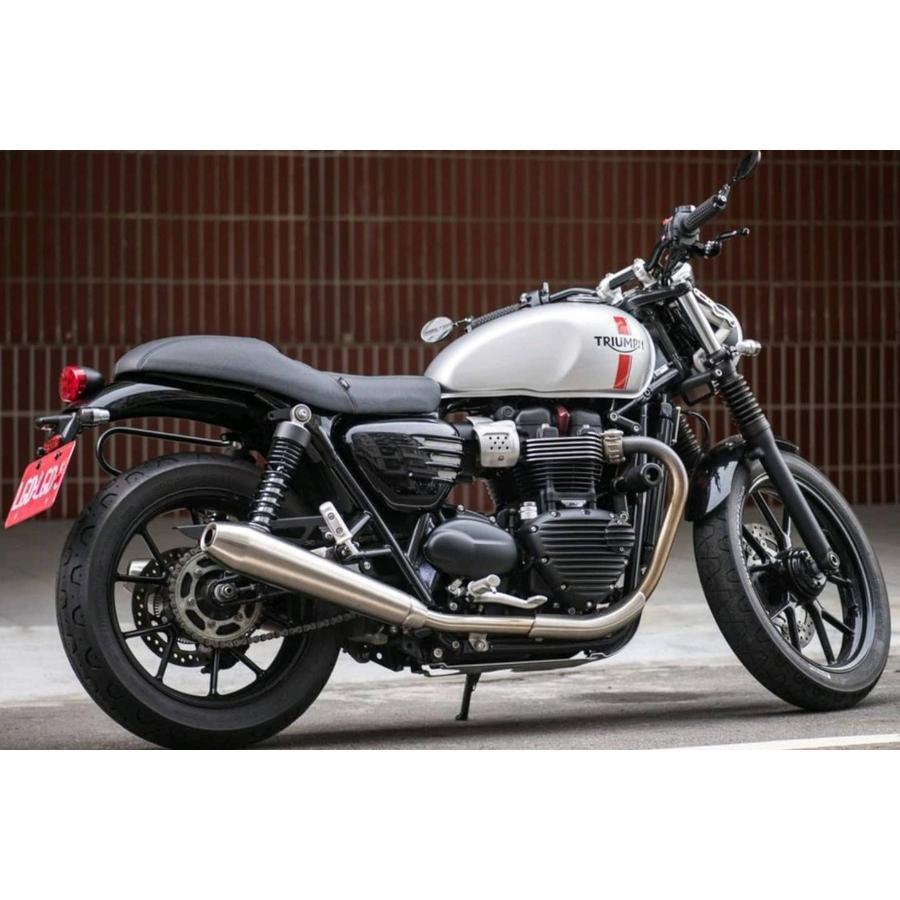 Motone(モートーン) シート RATTLER カフェスタイル ブラック T100/T120 (16-25) SpeedTwin900 (16-24) スクランブラー Scrambler900 (17-25) MSM024 |  | 04