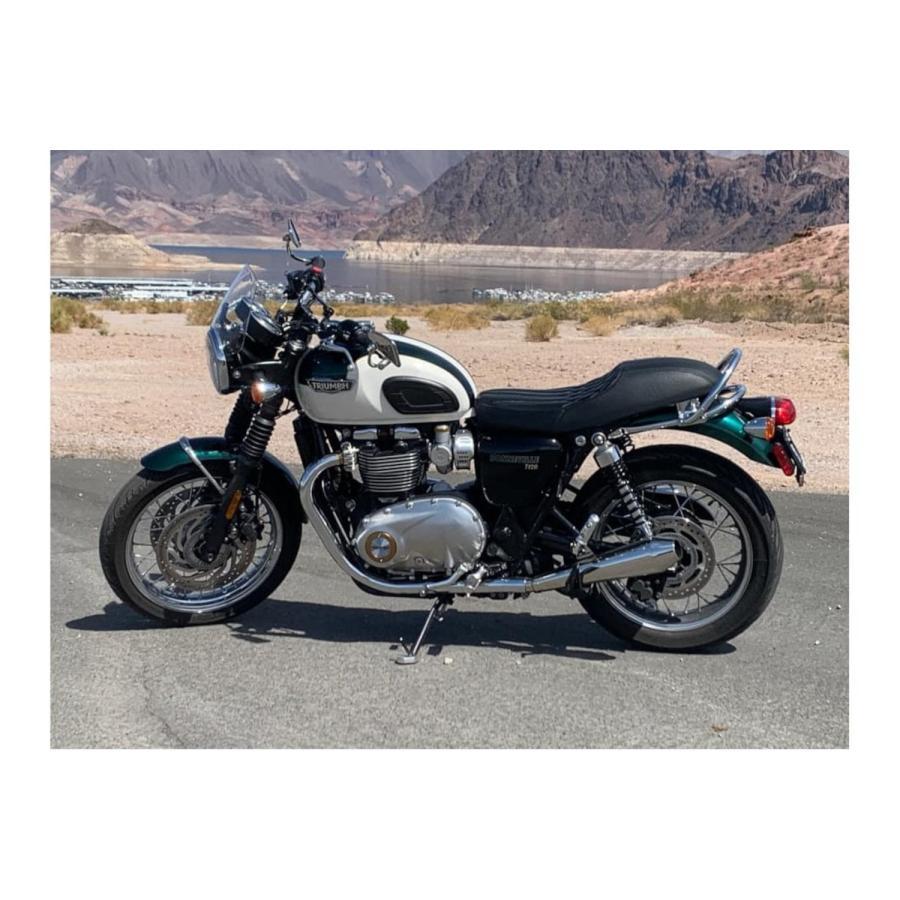 Motone(モートーン) シート RATTLER カフェスタイル ブラック T100/T120 (16-25) SpeedTwin900 (16-24) スクランブラー Scrambler900 (17-25) MSM024 |  | 06