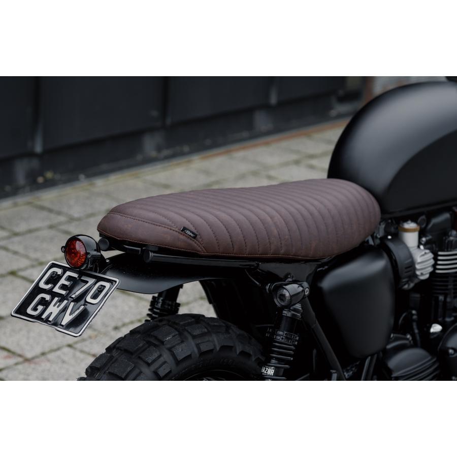 Motone(モートーン) シート VIPER リブ タバコブラウン T100/T120 (16-25) SpeedTwin900 (16-24) スクランブラー Scrambler900 (17-25) MSM026 |  | 01