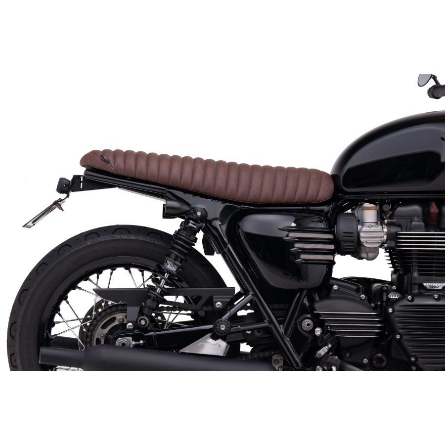 Motone(モートーン) シート VIPER リブ タバコブラウン T100/T120 (16-25) SpeedTwin900 (16-24) スクランブラー Scrambler900 (17-25) MSM026 |  | 03
