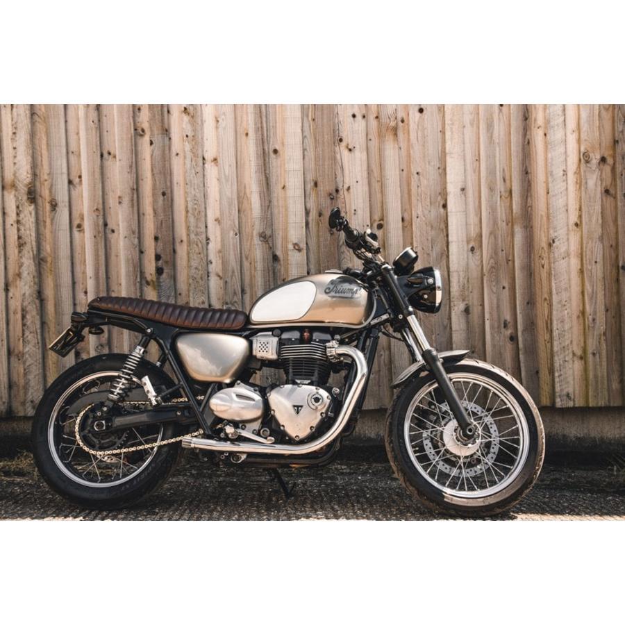 Motone(モートーン) シート VIPER リブ タバコブラウン T100/T120 (16-25) SpeedTwin900 (16-24) スクランブラー Scrambler900 (17-25) MSM026 |  | 06