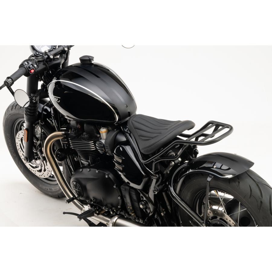 Motone(モートーン) シート KING COBRA リブ ブラック ボンネビル Bobber (17-25) MSM029 |  | 06
