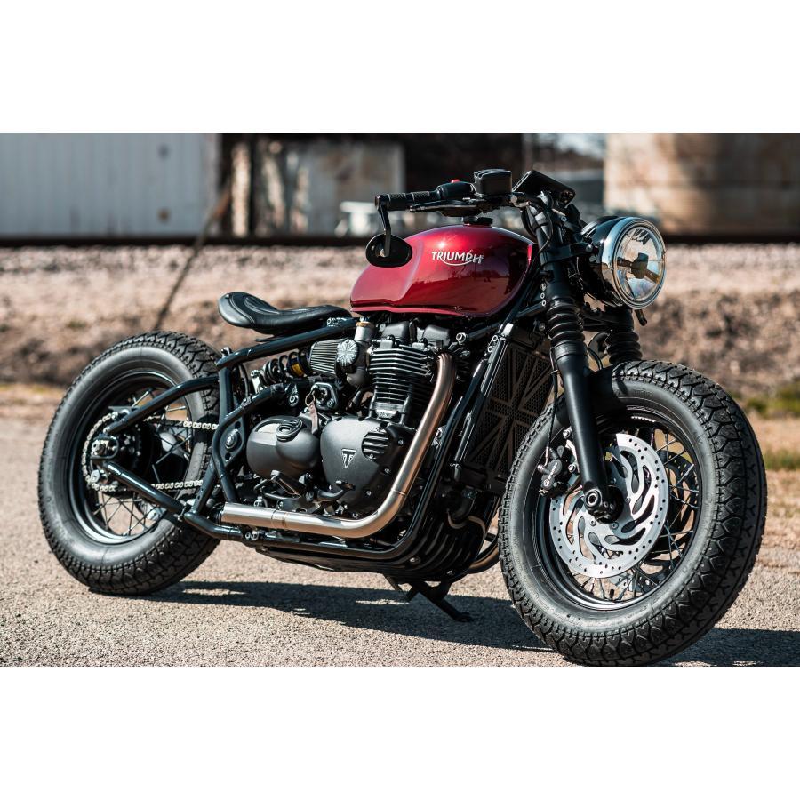 Motone(モートーン) シート KING COBRA リブ ブラック ボンネビル Bobber (17-25) MSM029 |  | 07