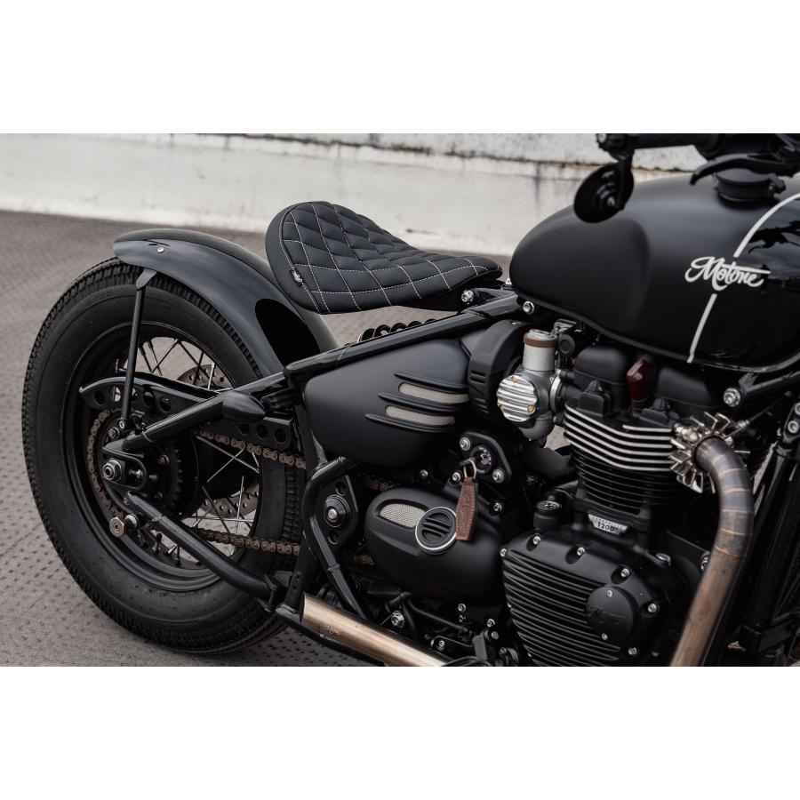 Motone(モートーン) シート KING COBRA フルダイヤモンドステッチ ブラック ボンネビル Bobber (17-25) MSM031 |  | 04