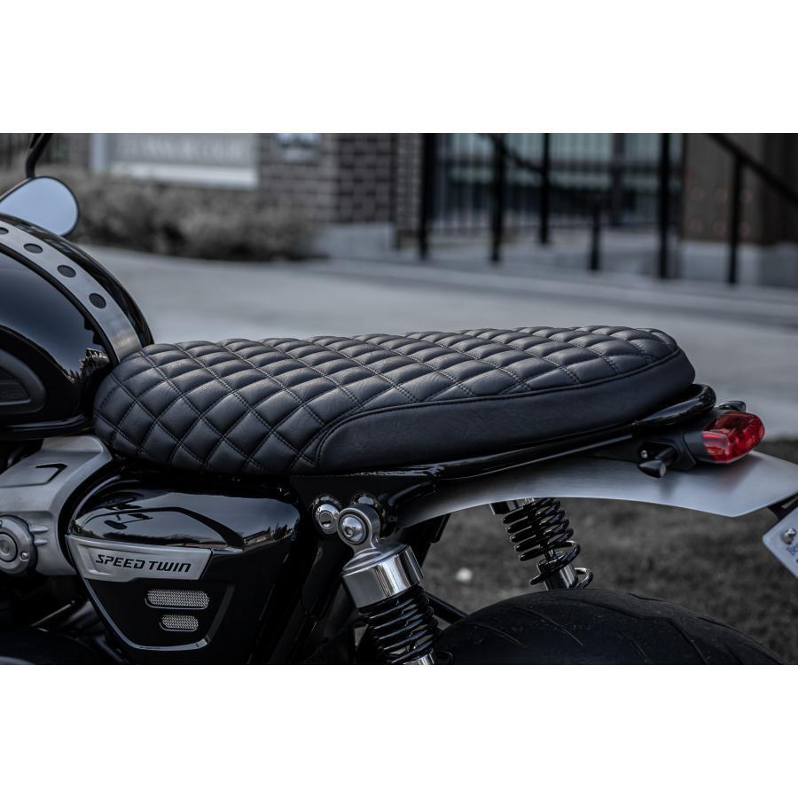 Motone(モートーン) シート SPEED DIAMOND ダイヤモンドステッチ ブラック Speed Twin 1200 (19-24) MSM034 |  | 01