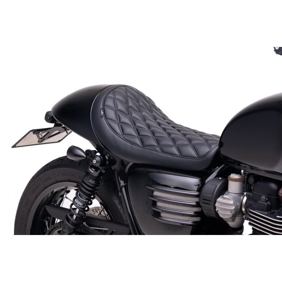 Motone(モートーン) シート FASTBACK カフェレーサー ブラック T100/T120 (16-25) SpeedTwin900 (16-24) スクランブラー Scrambler900 (17-25) MSM041 |  | 02