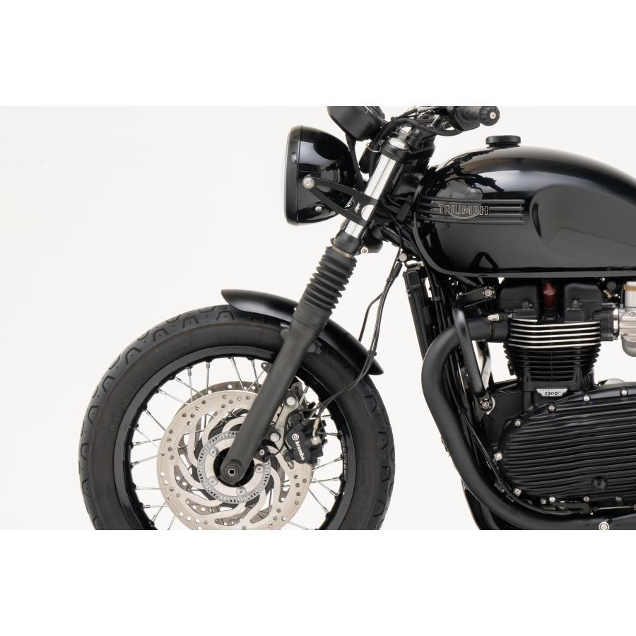 Motone(モートーン) フロントフェンダー SHORTY アルミ ブラック T100/T120 (16-25) SpeedTwin900 (16-24) スクランブラー Scrambler900 (17-25) MTE116 |  | 03