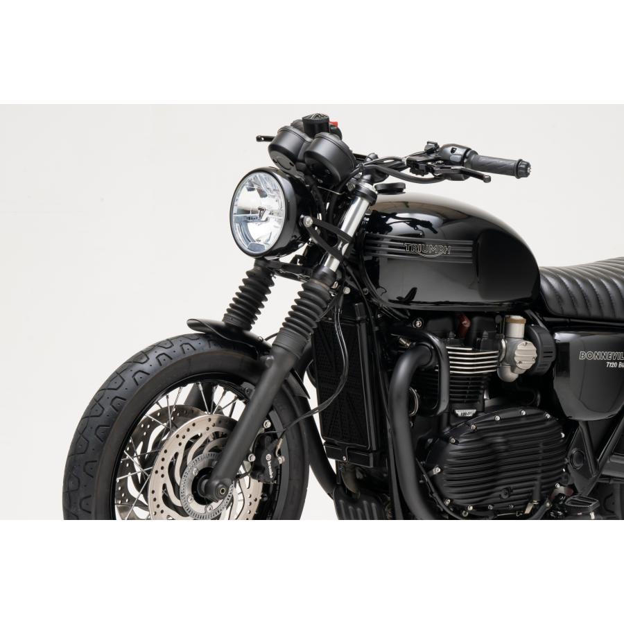 Motone(モートーン) フロントフェンダー SHORTY アルミ ブラック T100/T120 (16-25) SpeedTwin900 (16-24) スクランブラー Scrambler900 (17-25) MTE116 |  | 04
