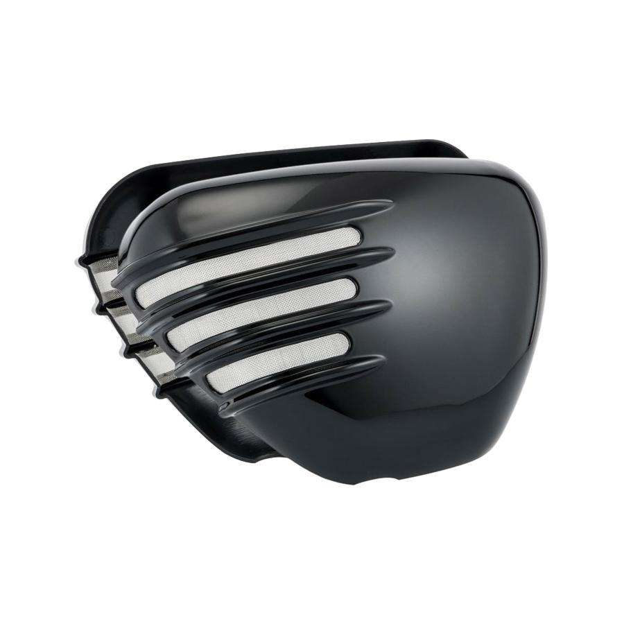 Motone(モートーン) サイドカバー リブ グロスブラック T100 (17-25) Street Twin/Speed Twin 900 (16-24) MTE140 | 