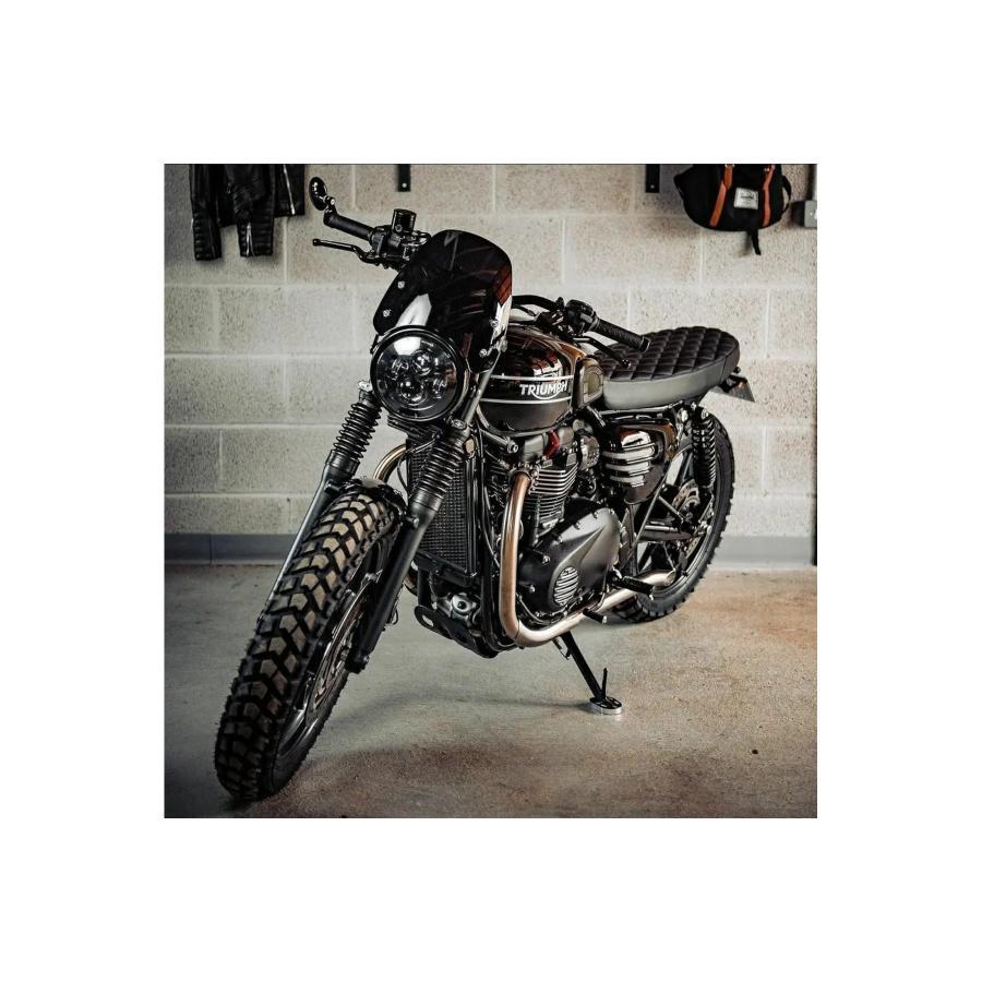 Motone(モートーン) サイドカバー リブ グロスブラック T100 (17-25) Street Twin/Speed Twin 900 (16-24) MTE140 |  | 04
