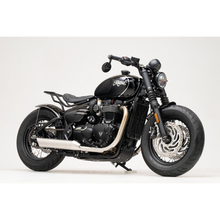 Motone(モートーン) サイドカバー VENTURA リブ グロスブラック ボンネビル Bobber (17-25) Speedmaster (18-25) MTE163 |  | 04