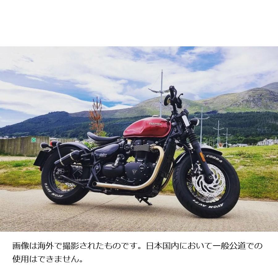 Motone(モートーン) スラッシュカットマフラー MAYHEM ブラッシュ ボンネビル Bobber (17-24) Speedmaster (18-24) MTE179 |  | 05