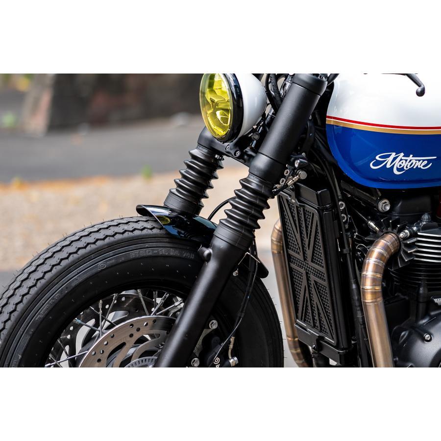 Motone(モートーン) フロントフェンダー SCOOP グロスブラック ボンネビル Bobber (21-25) MTE205 |  | 03