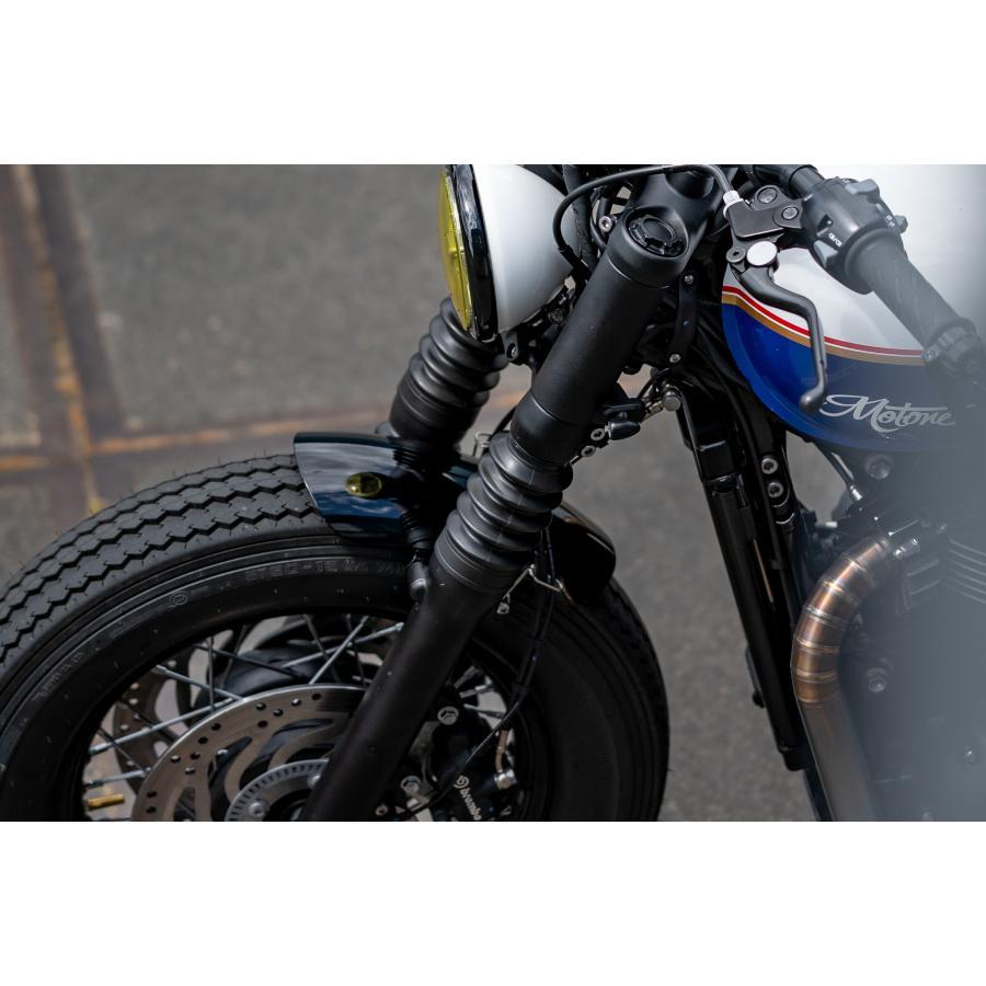 Motone(モートーン) フロントフェンダー SCOOP グロスブラック ボンネビル Bobber (21-25) MTE205 |  | 04