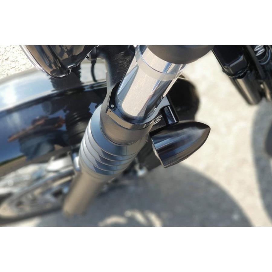 Motone(モートーン) フロントウインカーステー Φ47フォーククランプ M10用 ブラック ボンネビル Bobber (21-25) Speedmaster (21-25) PXN047B |  | 03