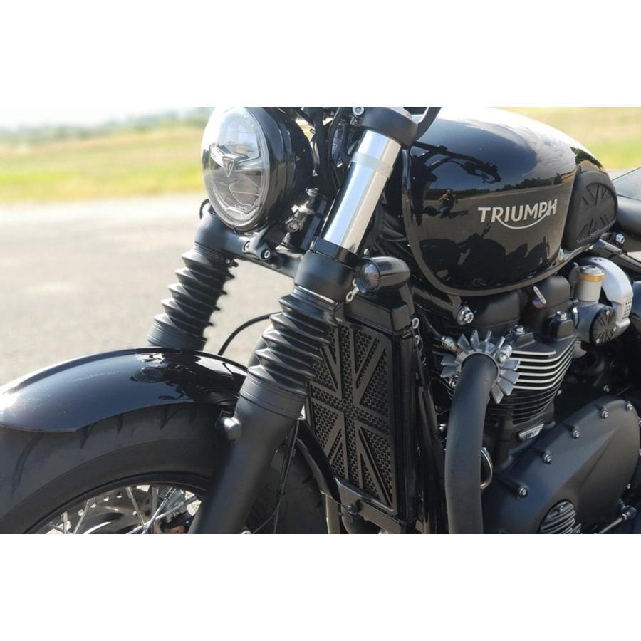 Motone(モートーン) フロントウインカーステー Φ47フォーククランプ M10用 ブラック ボンネビル Bobber (21-25) Speedmaster (21-25) PXN047B |  | 04