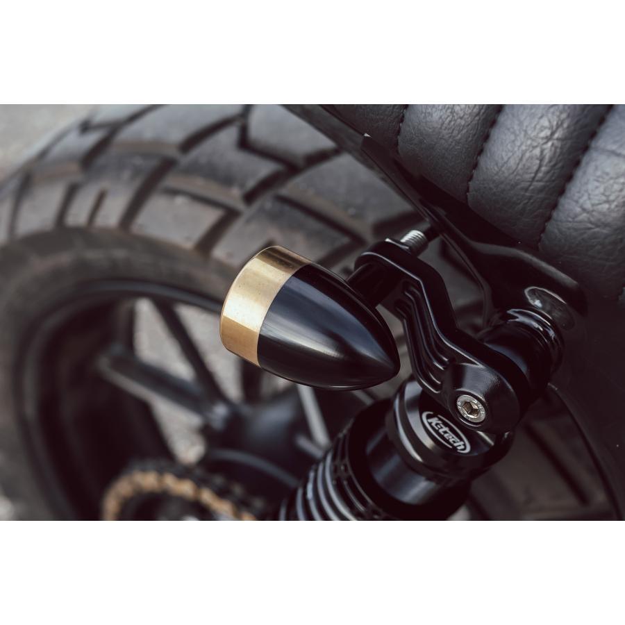 Motone(モートーン) ウインカー アルミビレット ブラック/ブラス 2個 M10 汎用 XNM003 |  | 01