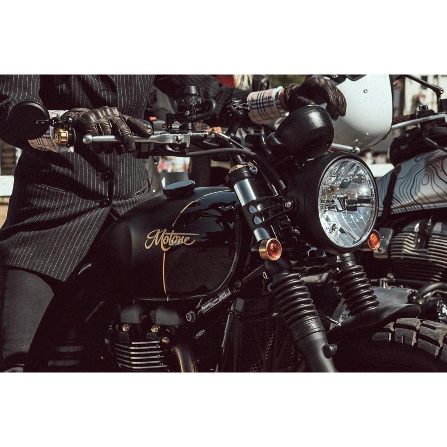 Motone(モートーン) ウインカー アルミビレット ブラック/ブラス 2個 M10 汎用 XNM003 |  | 05