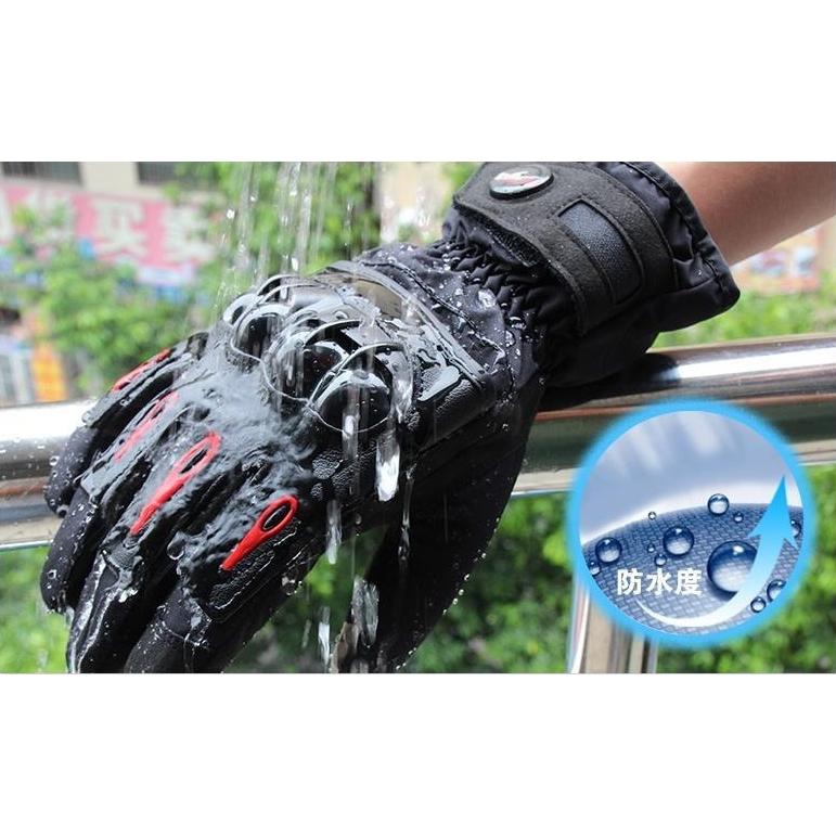 プロテクター バイクグローブ バイク手袋 グローブ スマホ対応 防水手袋 レイングローブ 防水 防寒 冬用 ツーリング | 