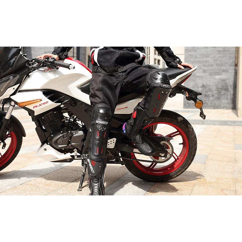 転倒時のダメージを軽減 肘 脛 膝 プロテクター 4点セット バイク 自転車 サバゲーなどに　軽量　マジックテープで簡単装着 バイク用 自転車用 |  | 03