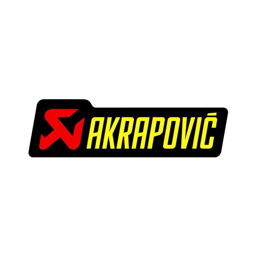 AKRAPOVIC (アクラポビッチ) 耐熱サイレンサーステッカー 100X29mm アルミ 正規品｜plotonlinestore