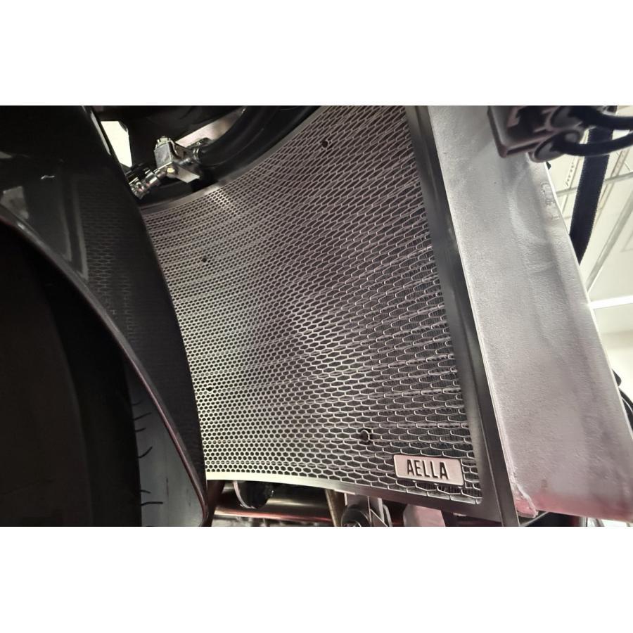 AELLA(アエラ) ラジエター＆オイルクーラープロテクターセット ブラック HAYABUSA 21-24 AE-56155-BKの画像