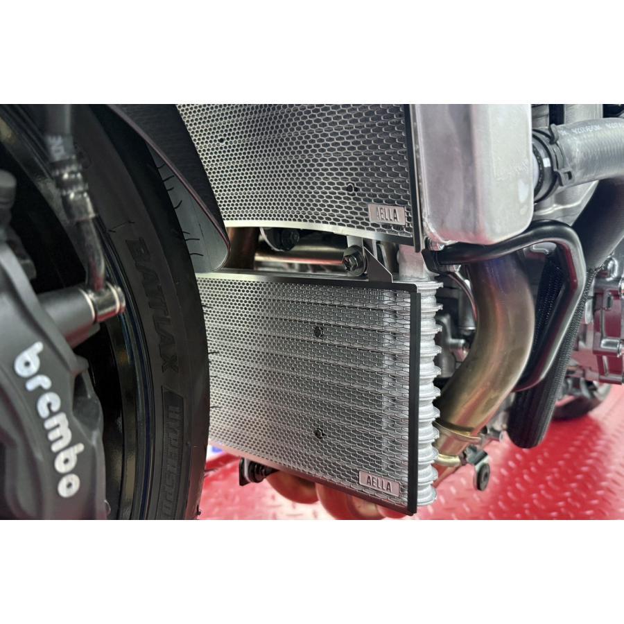 AELLA(アエラ) ラジエター＆オイルクーラープロテクターセット ブラック HAYABUSA 21-24 AE-56155-BKの画像
