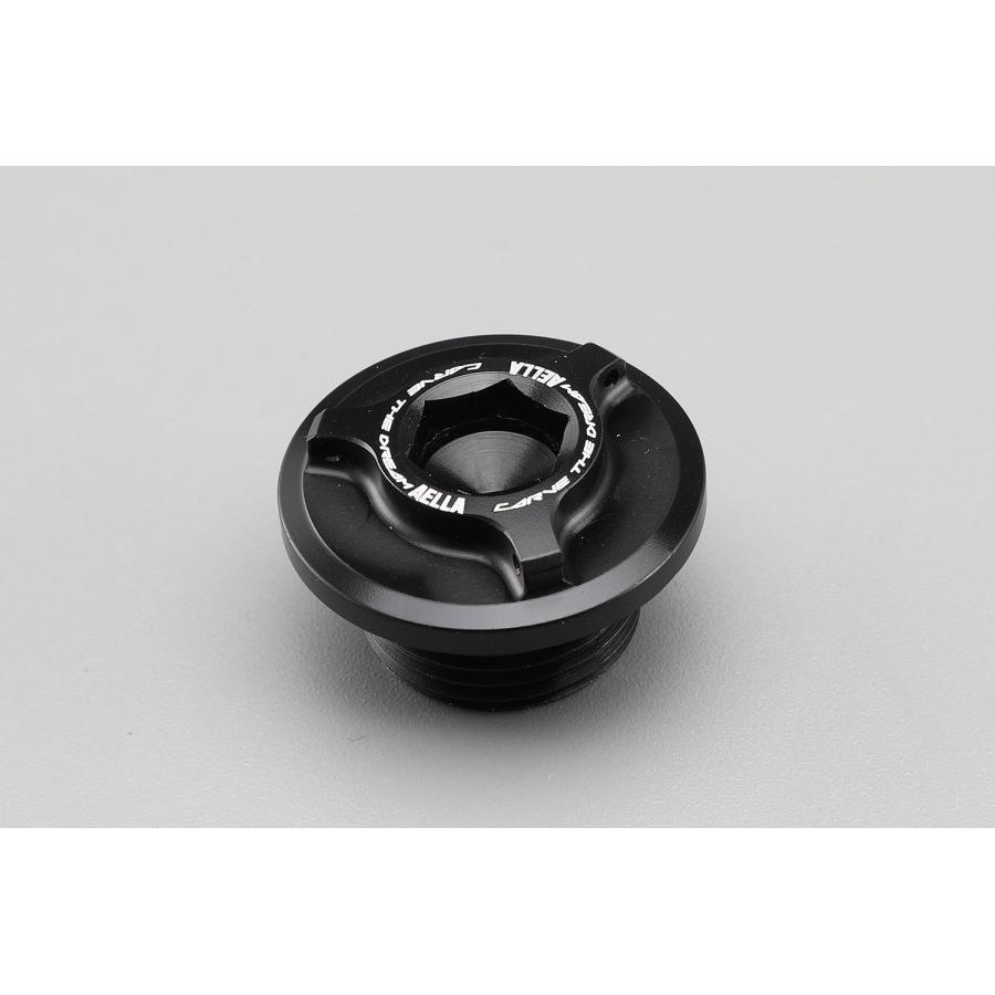 AELLA（アエラ） オイルフィラーキャップ 6角穴タイプ ブラック AE