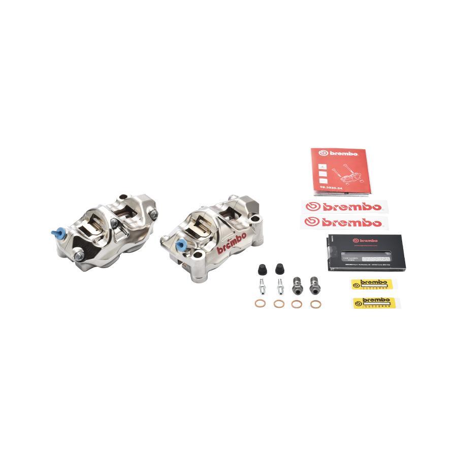 brembo(ブレンボ) ラジアルキャリパー CNC(削り出し) GP4-RX 左右セット ニッケルコート 取付ピッチ:100mm 220.B010.20