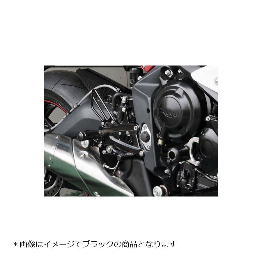 BABYFACE (ベビーフェイス) バックステップ 6ポジション 正/逆チェンジ可能 シルバー STREET TRIPLE 675 [ストリートトリプル](13-(ABS))2-T006SV｜plotonlinestore