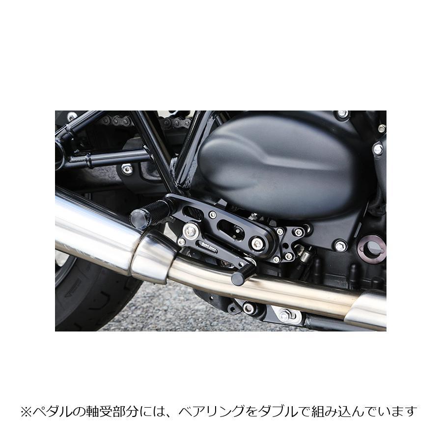 トライアンフ　ボンネビルt100 ベビーフェイス　バックステップ T100 BABYFACE(ベビーフェイス)製 バックステップキット取付